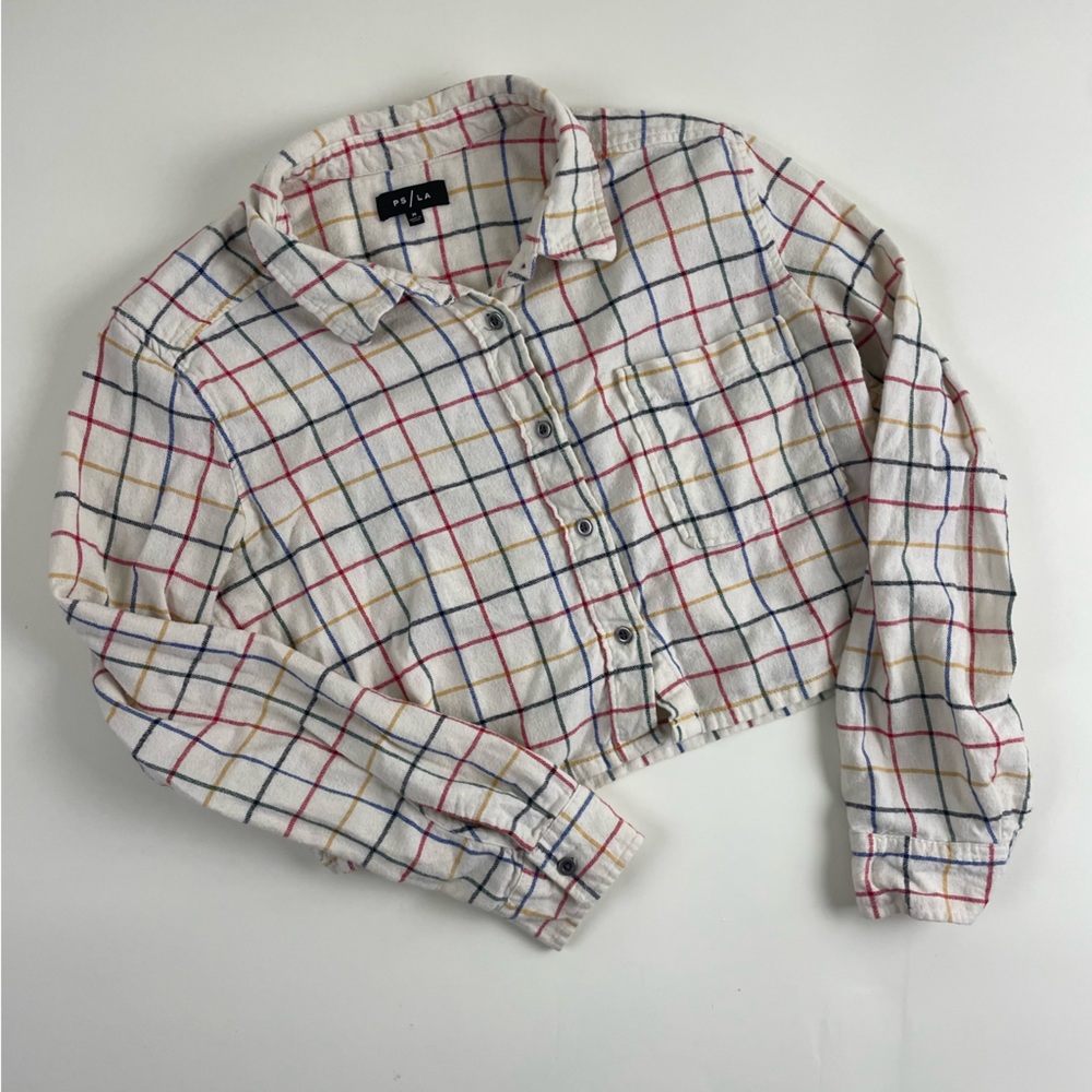 PAC Sun cropped flannel